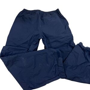 GILL Mens Navy Nylon Elastic Waist Waterproof Rain Pants‎ M